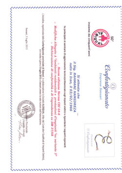 Certificazione CEI64-8 R.H. Impianti