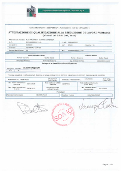 Certificazione SOA III OG 10 R.H. Impianti